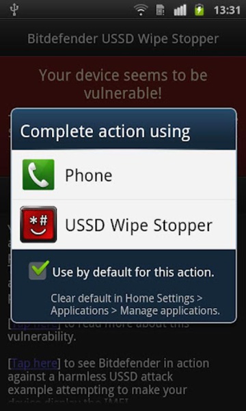 Bitdefender USSD Wipe Stopper - Preview 2