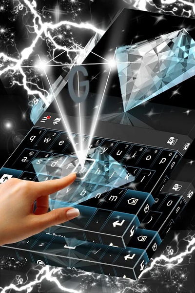 GO Keyboard Diamond Themes - Preview 3