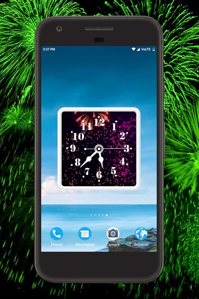 Firework Clock Live Wallpaper - Preview 1