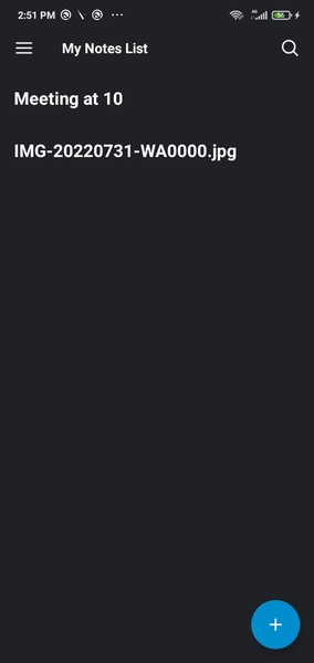 My Notes List - Preview 1