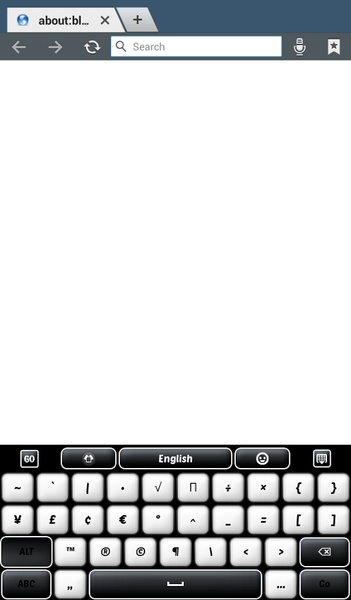 GO Keyboard Black and White Theme - Preview 3