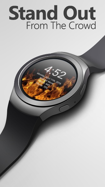 Animated Flames Watch Face - Preview 6
