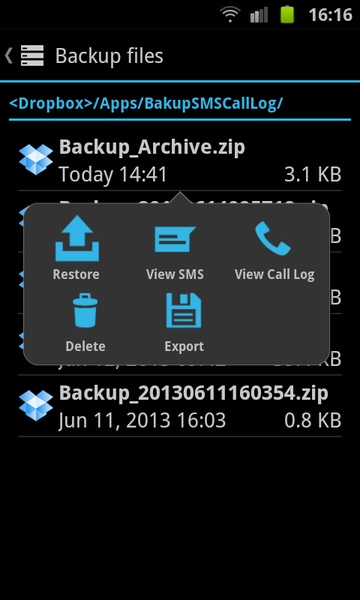 SMS & CallLog Backup - Preview 6