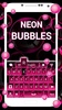 Neon Bubbles Keyboard screenshot 5