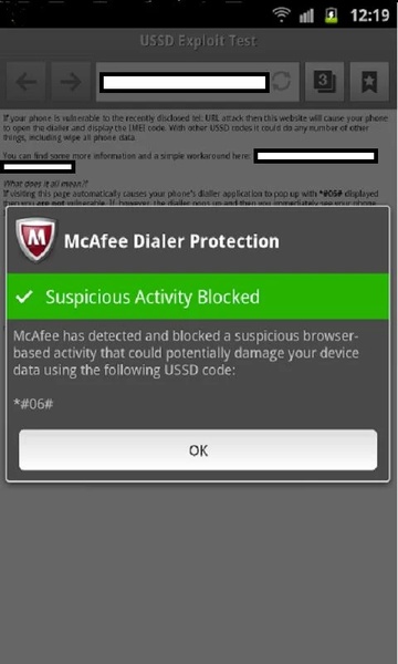 McAfee Dialer Protection - Preview 1