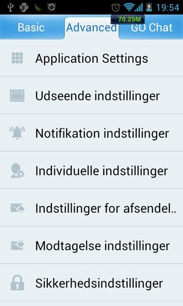 GO SMS Language Persian - Preview 1