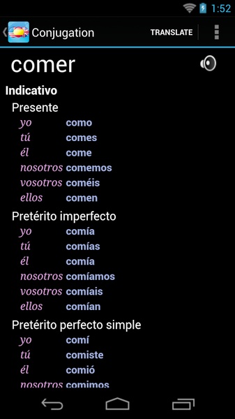 Spanish English Dictionary - Preview 4