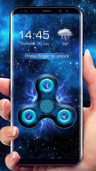 Fidget Spinner Fingerprint lock Screen - Preview 9
