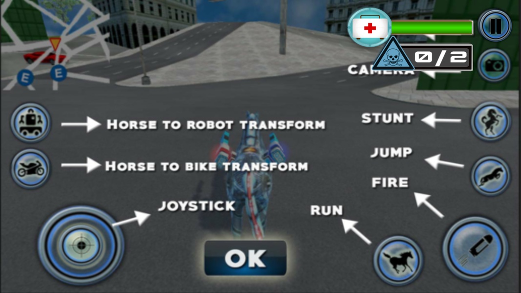 US Police Horse Robot Bike Transform Wild Cop Game - Preview 5