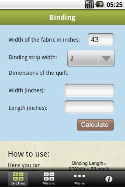 QuiltCalc - Preview 5
