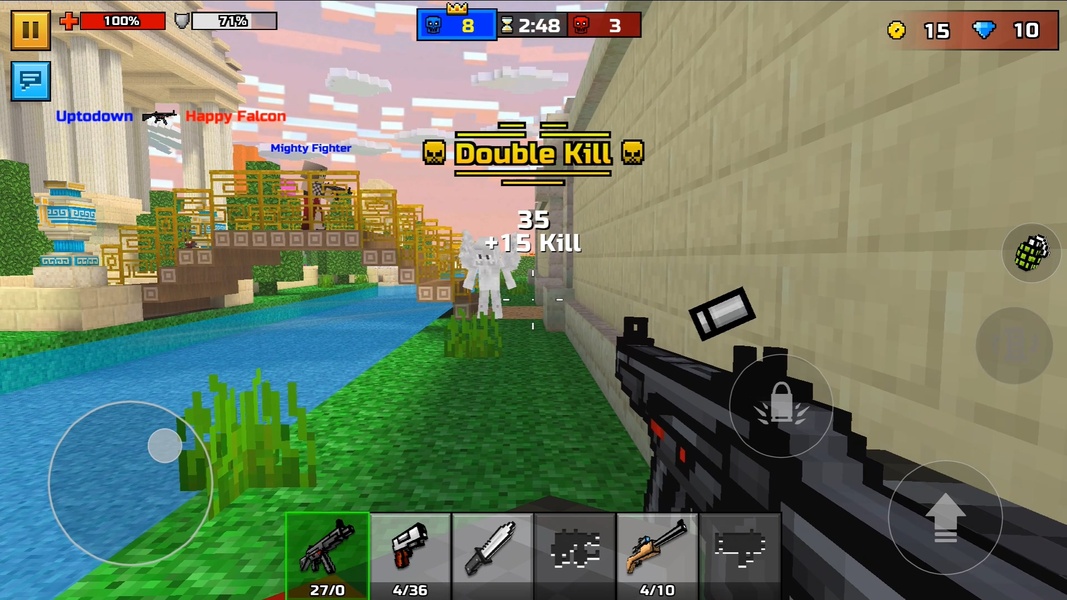 Uma pequena diferença Muda Tudo Pixel Gun - Jogo de Tiro Pixel Gun Contém  anúncios Compras no