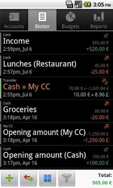 Financisto - Preview 2