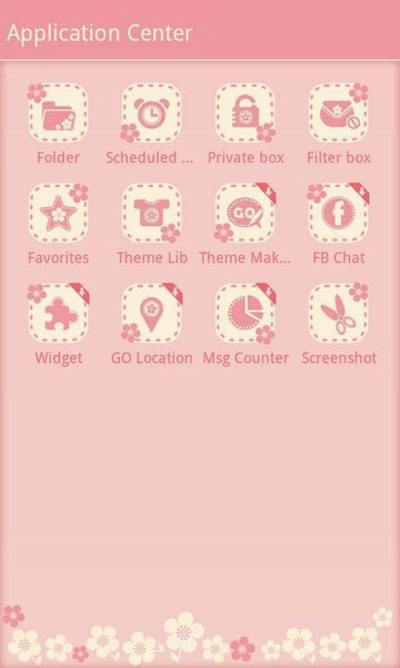 Flower Love GO Launcher EX AND GO SMS PRO - Preview 3