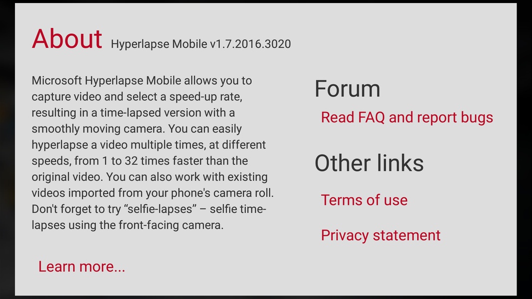 Microsoft Hyperlapse Mobile - Preview 8