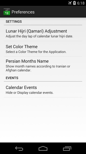 Persian Calendar - Preview 1