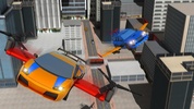Flying Car Stunts Driver City Simulator screenshot 2