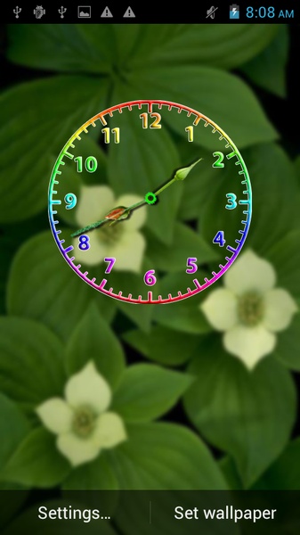 Flower Clock Live Wallpaper - Preview 5