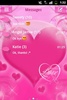 GO SMS Pro Theme Pink Love screenshot 4