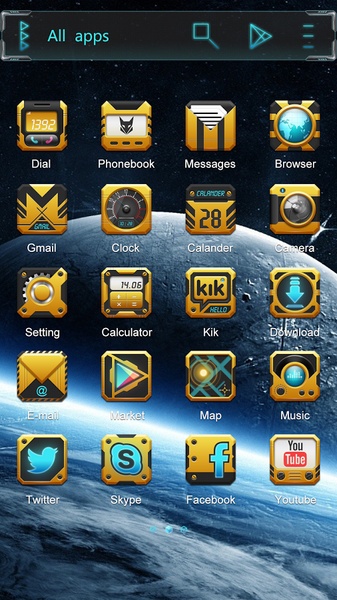 Beeee GOLauncher EX Theme - Preview 3