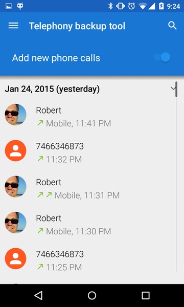Telephony backup tool - Preview 8