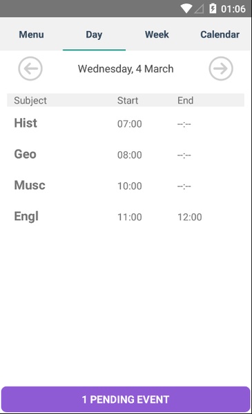 Student Agenda - Preview 3
