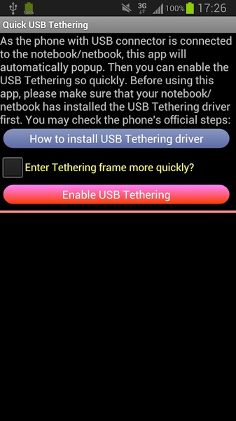 Quick USB Tethering - Preview 2
