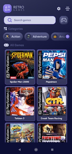 Retro games app store store