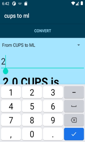 cups to ml converter - Preview 3
