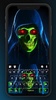 Neon Scary Skull Keyboard Back screenshot 5