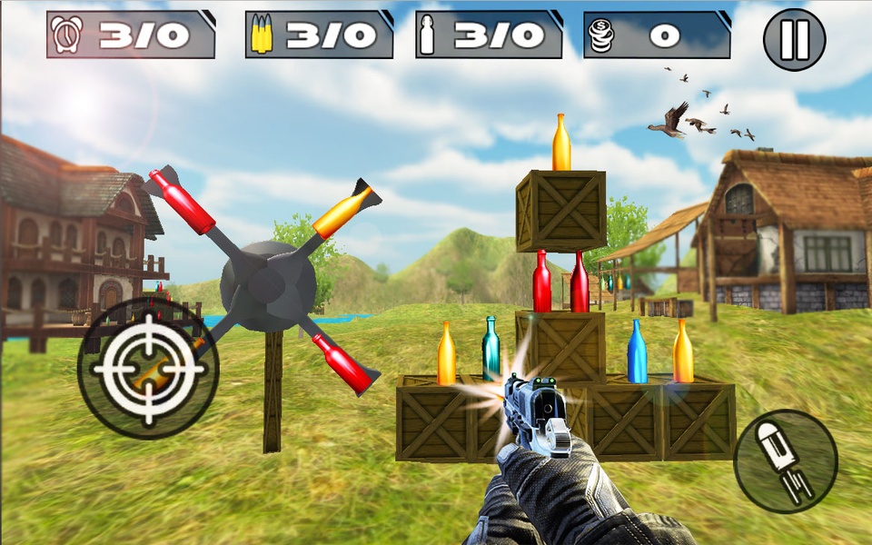 Expert Gun Bottle Shooter - Free Shooting 3D Game - Preview 3