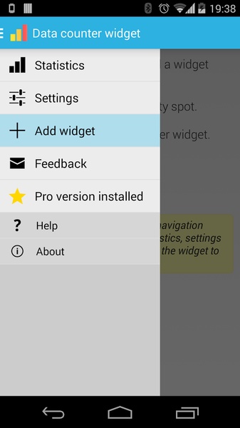 Data counter widget - Preview 4