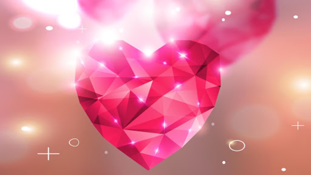 Diamond Hearts Live Wallpaper - Preview 1