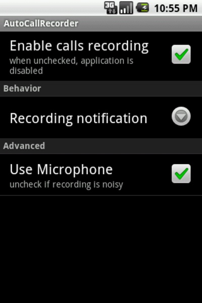 AutoCallRecorder - Preview 1