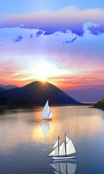 Galaxy S5 Sunset Boats - Preview 1