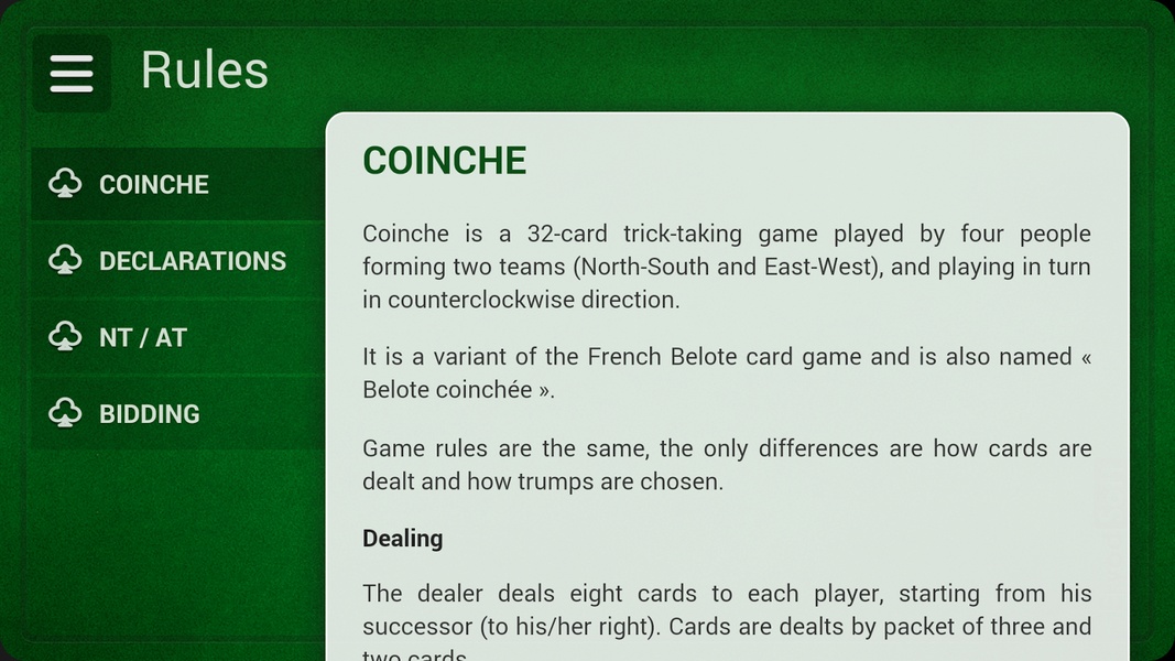 French Coinche - Preview 1