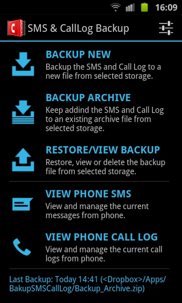 SMS & CallLog Backup - Preview 8