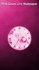 Pink Clock Live Wallpaper screenshot 4