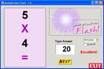 Multiplication Flash screenshot 2