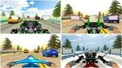 VR Highway Traffic Bike Racer screenshot 3