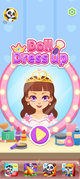 open lace back dress Little Panda: Princess Party main image 0