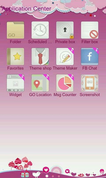 GO SMS Pro Bird Lover Theme - Preview 1
