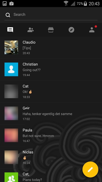 GO SMS Windows 8 Metro Theme - Preview 2