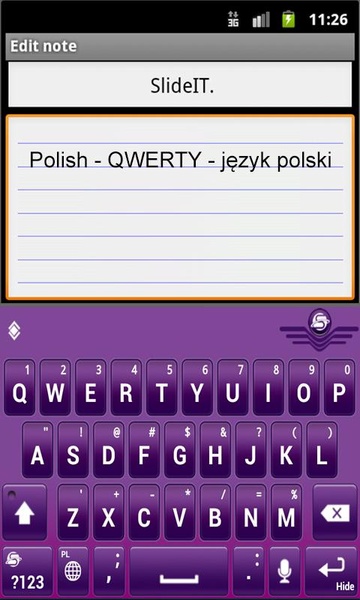 SlideIT Polish [QWERTY] Pack - Preview 3