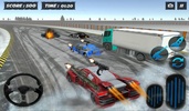 Snow Traffic Car Racing Rider screenshot 6