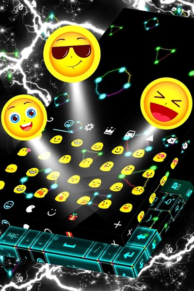 Neon Lightning Keyboard - Preview 1