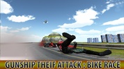 Gunship Thief Attack:Bike Race screenshot 6