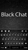 SMS Black Chat Keyboard Backgr screenshot 1