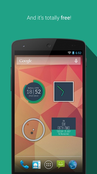 Minimalist Clock Widget - Preview 1
