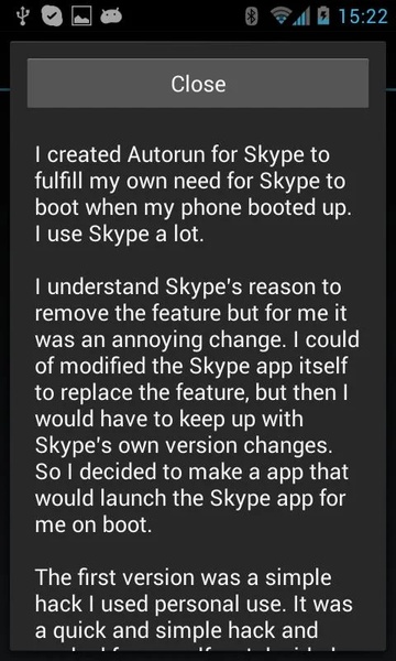 Autorun for Skype - Preview 1