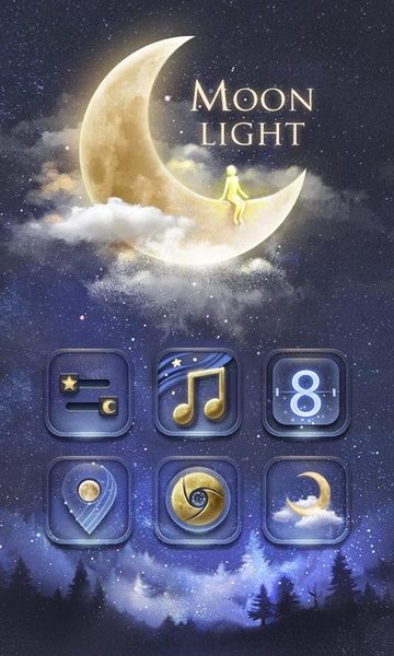 Moonlight GOLauncher EX Weather 2in1 - Preview 4